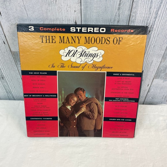 Vintage 1959 The Many Moods of 101 Strings Sound of Magnificence LP Vinyl Record - Picture 1 of 2